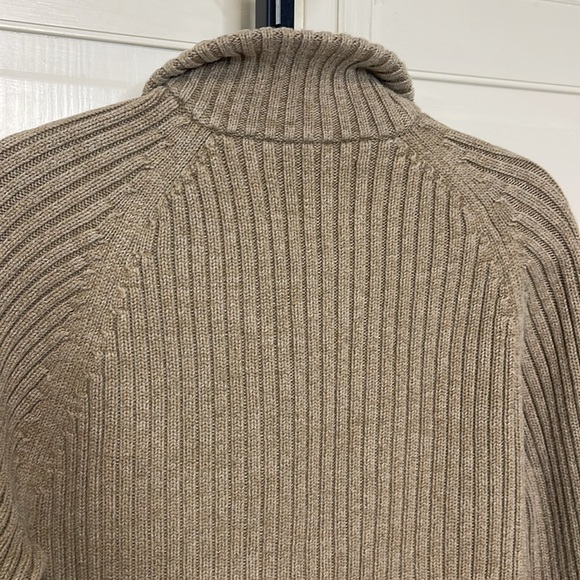 Abercrombie & Fitch Men's Muscle Pullover 1/4 Zip Tan Khaki Sweater Size XL Knit - Picture 7 of 11